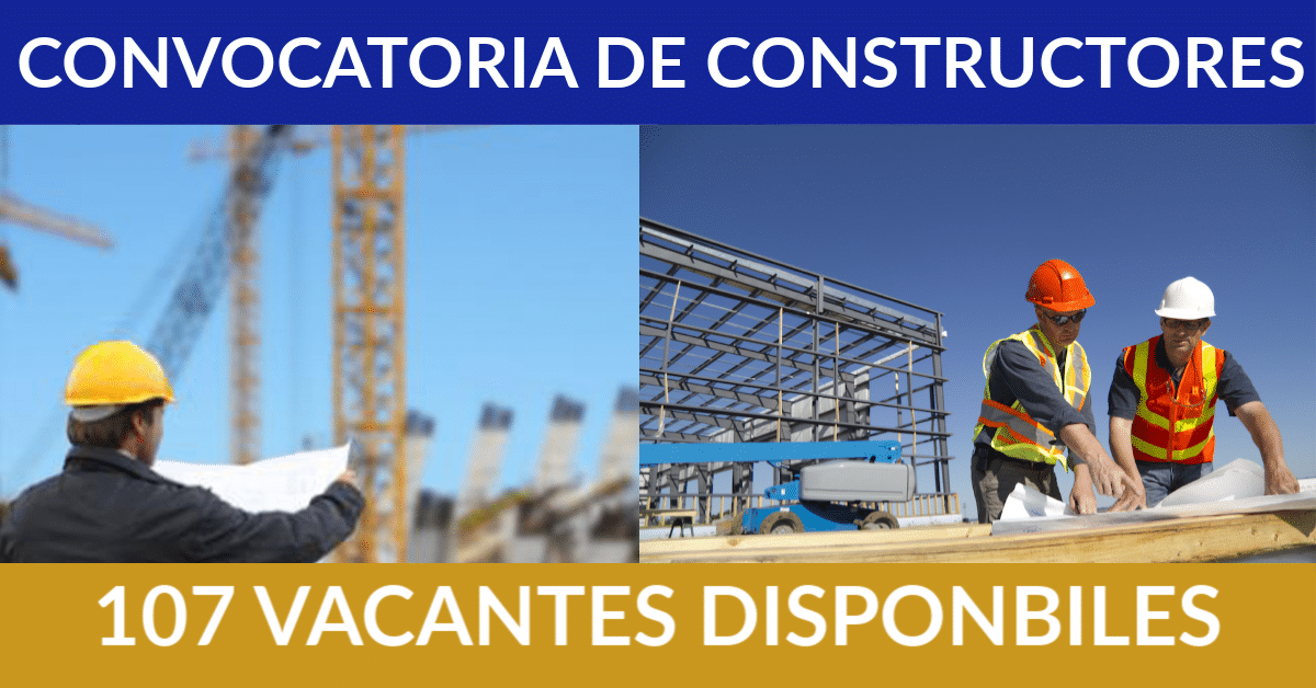 107 Ofertas De Trabajo De Constructor Encontradas