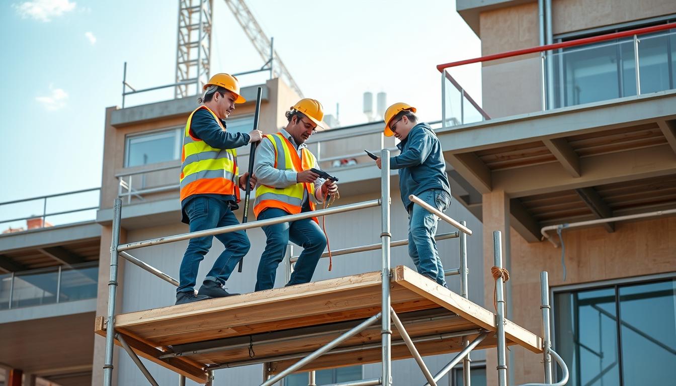 trabajadores construccion espana equipo