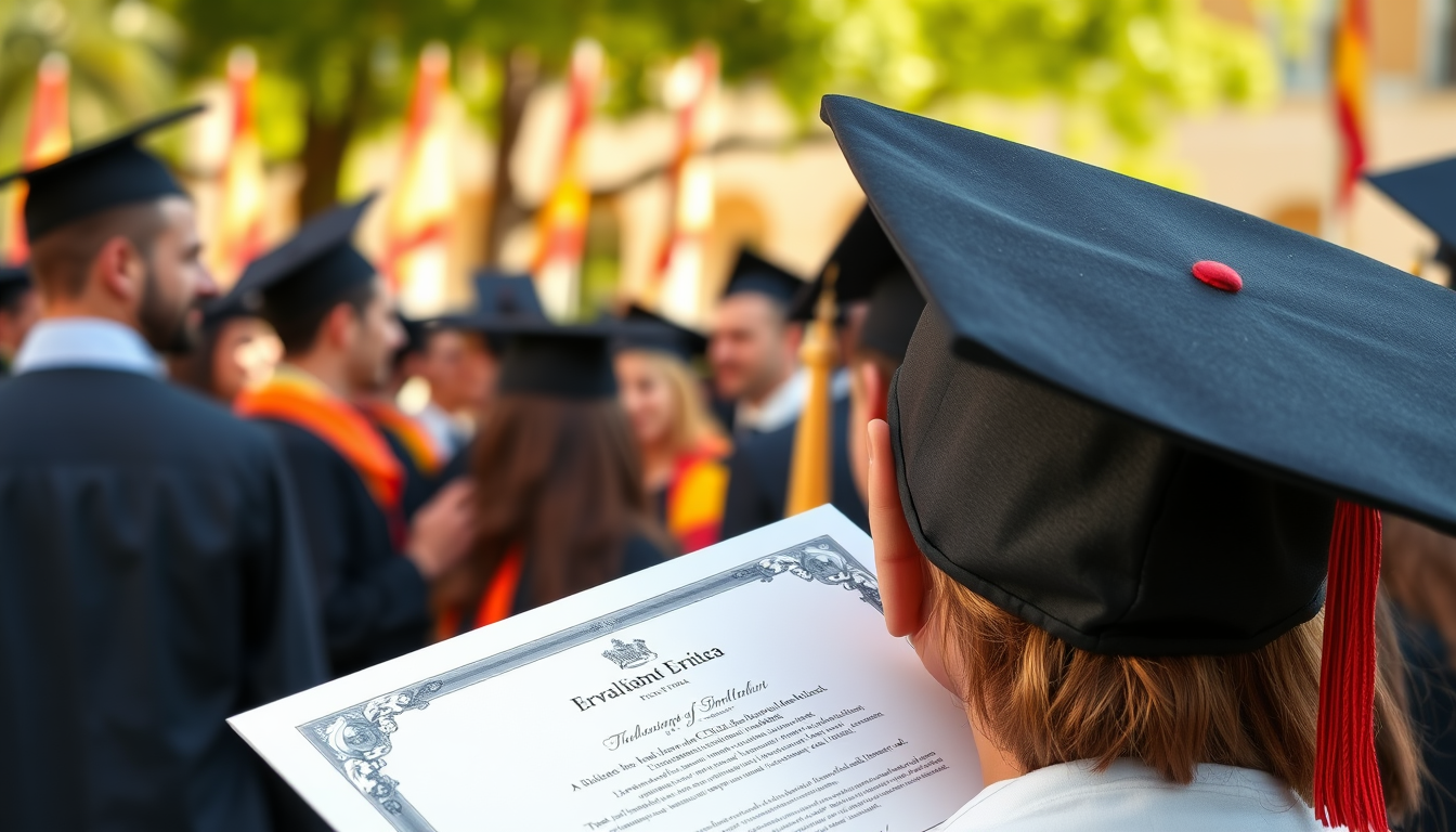 graduacion estudiantes espana diploma