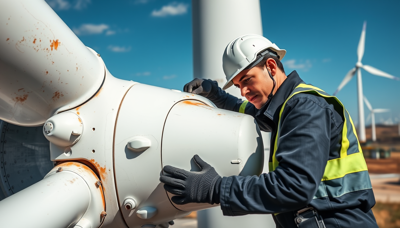 tecnico eolico mantenimiento turbina