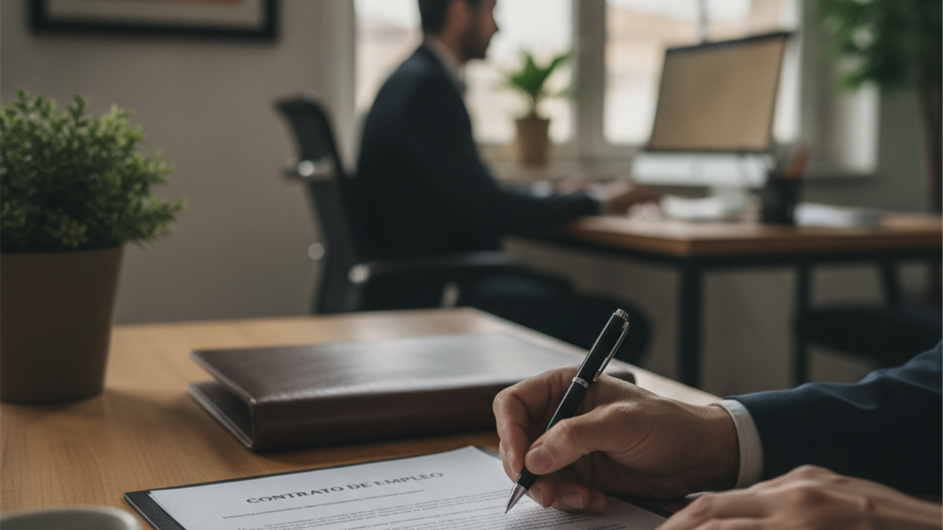 firma contrato trabajo oportunidad laboral