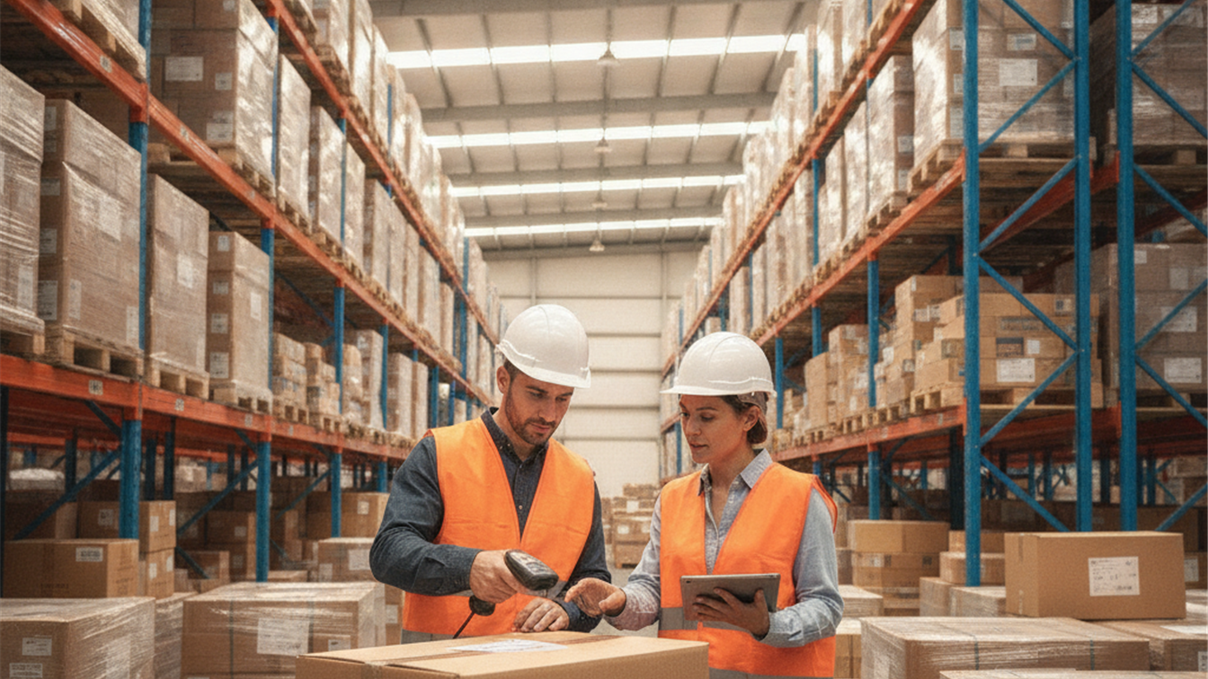 trabajadores almacen logistica espana equipo