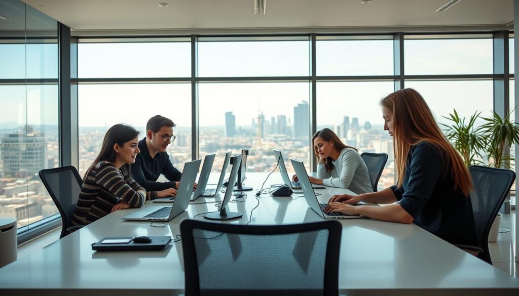 empleo tecnologia España oficina equipo