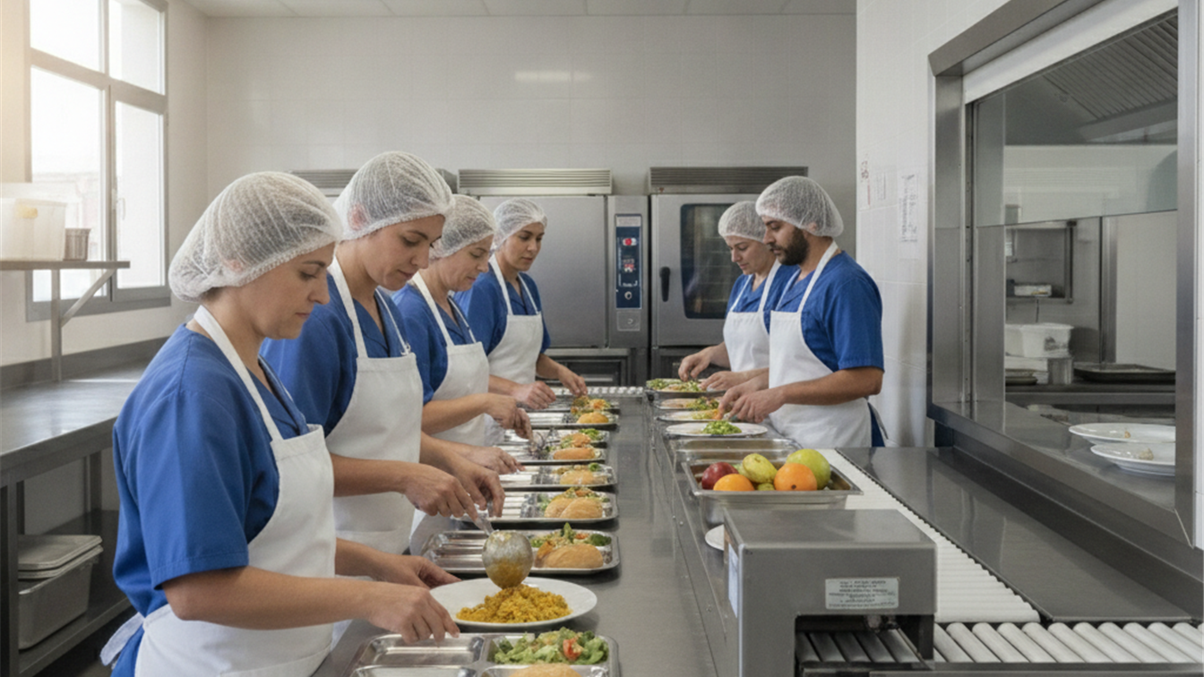 comedor escolar trabajo cocina espana