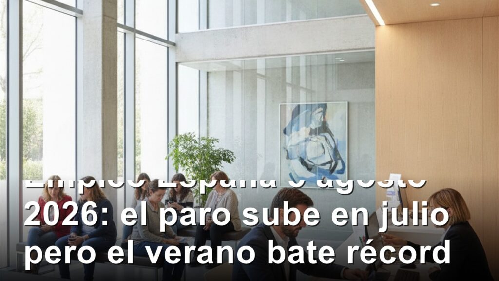 empleo espana paro julio 2026 sepe