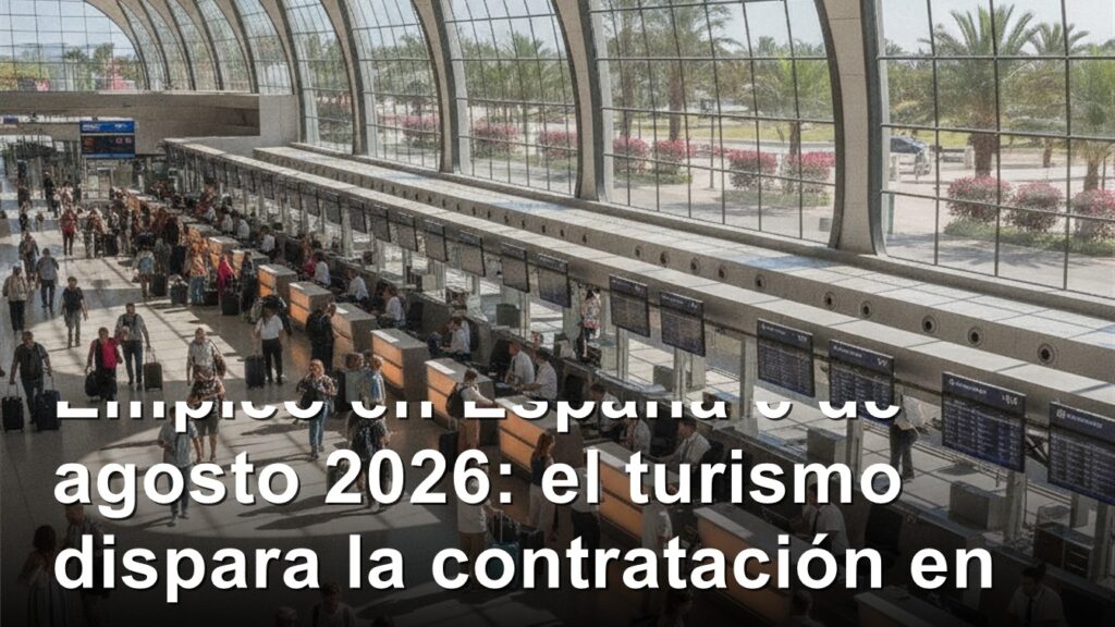 empleo aeropuertos turismo espana verano 2026