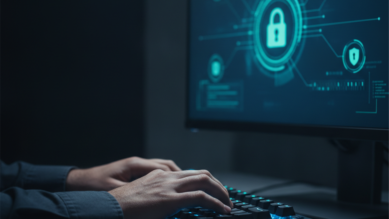 experto ciberseguridad teclado pantalla digital espana