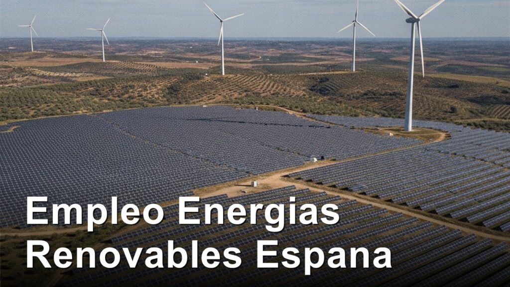 empleo energias renovables espana solar eolica