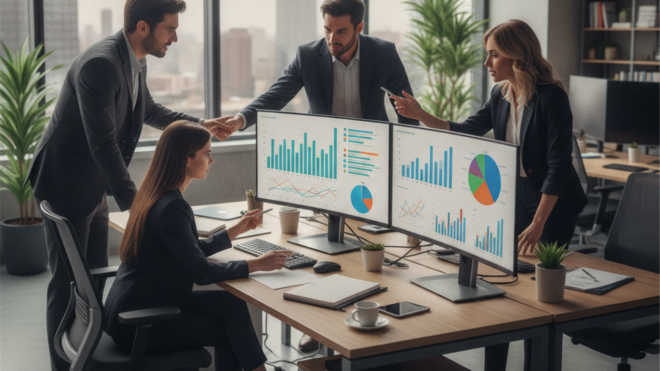 Profesionales analizando estadísticas de empleo en España